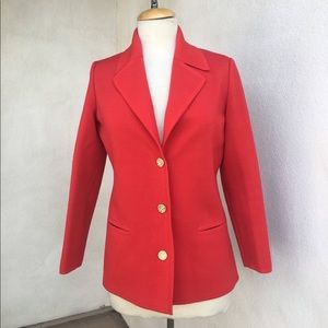 Vintage orange cardigan sweater Le Roy sm